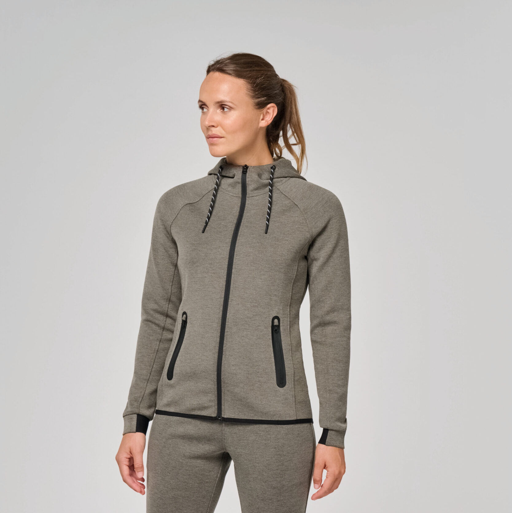 Damesjas met capuchon performance